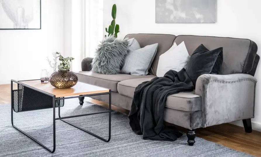 Styla grå soffa - 6 bästa tips