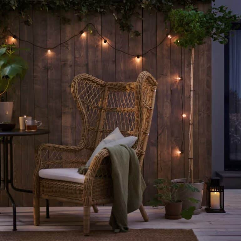 ikea LED ljusslinga med 12 ljuskällor,