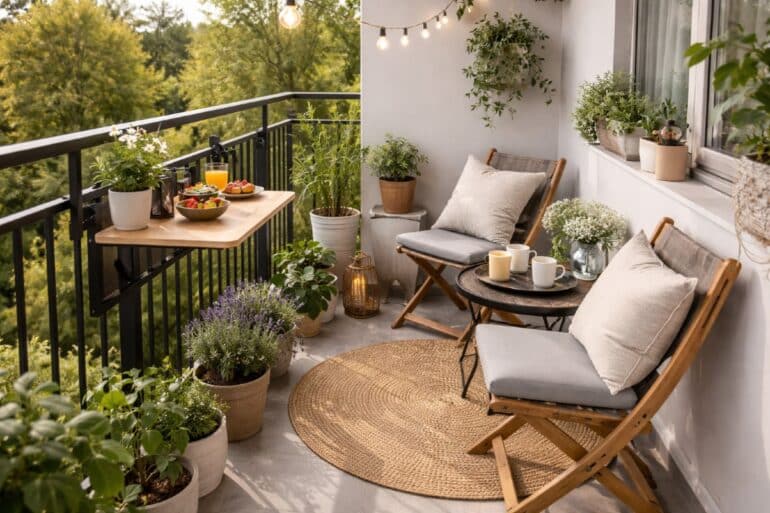 balkongmöbler till liten balkong