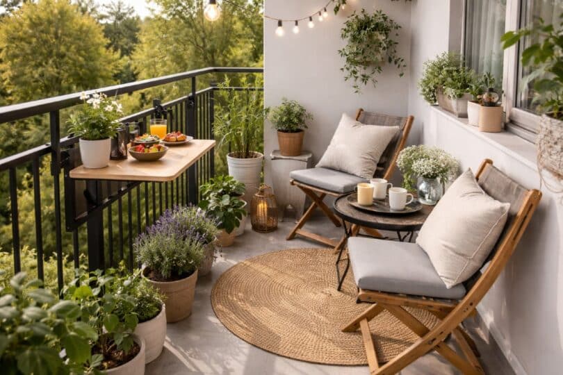 balkongmöbler till liten balkong