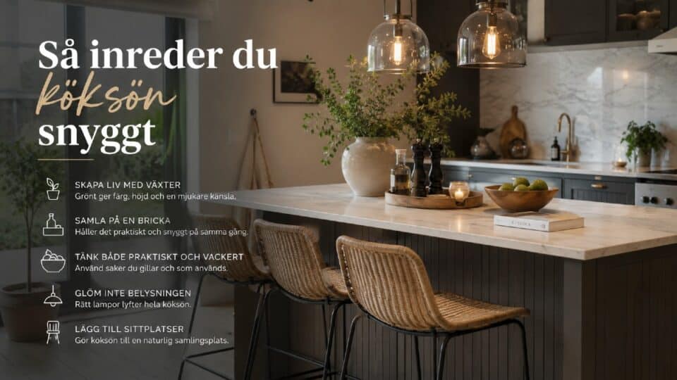 Hur inreder man en köksö