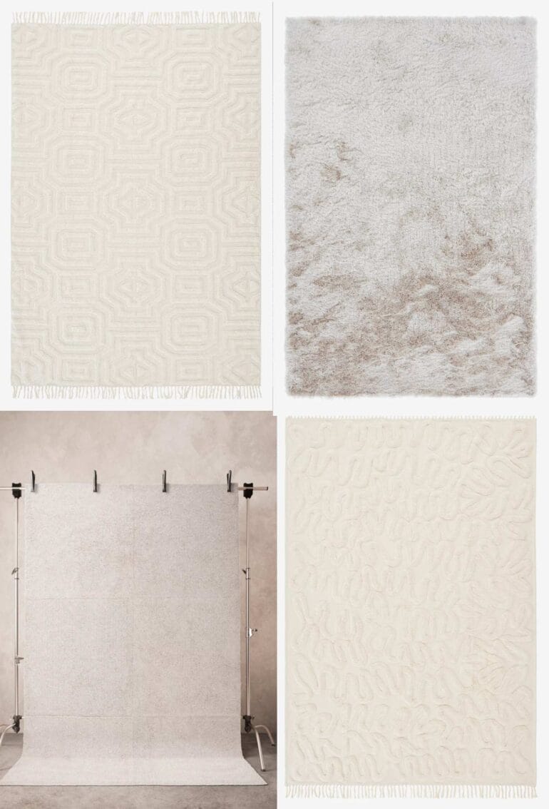 Beige billiga mattor