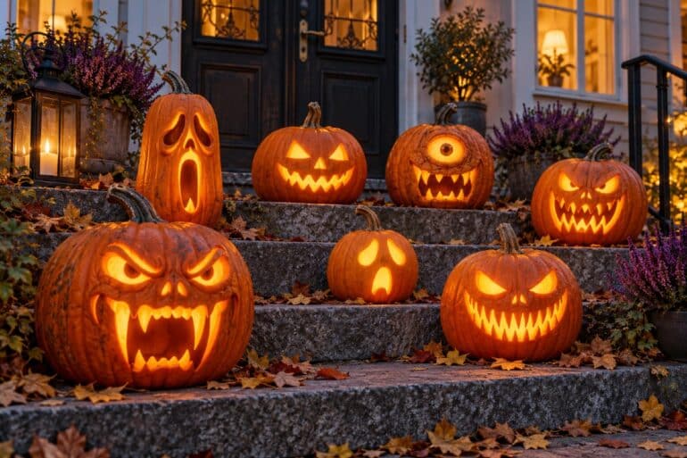 Halloweenpumpor karva