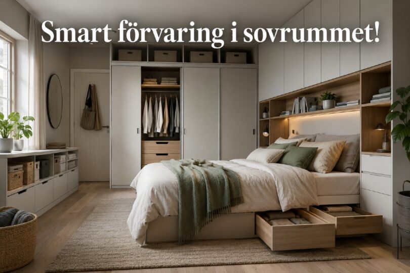förvaring till sovrum smarta tips