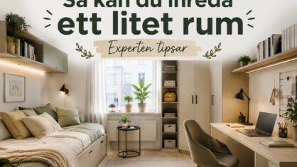 Hur kan man inreda ett litet rum? 10 smarta tips
