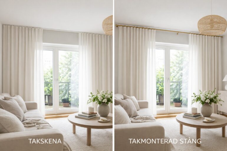 Gardiner skena vs gardinstang