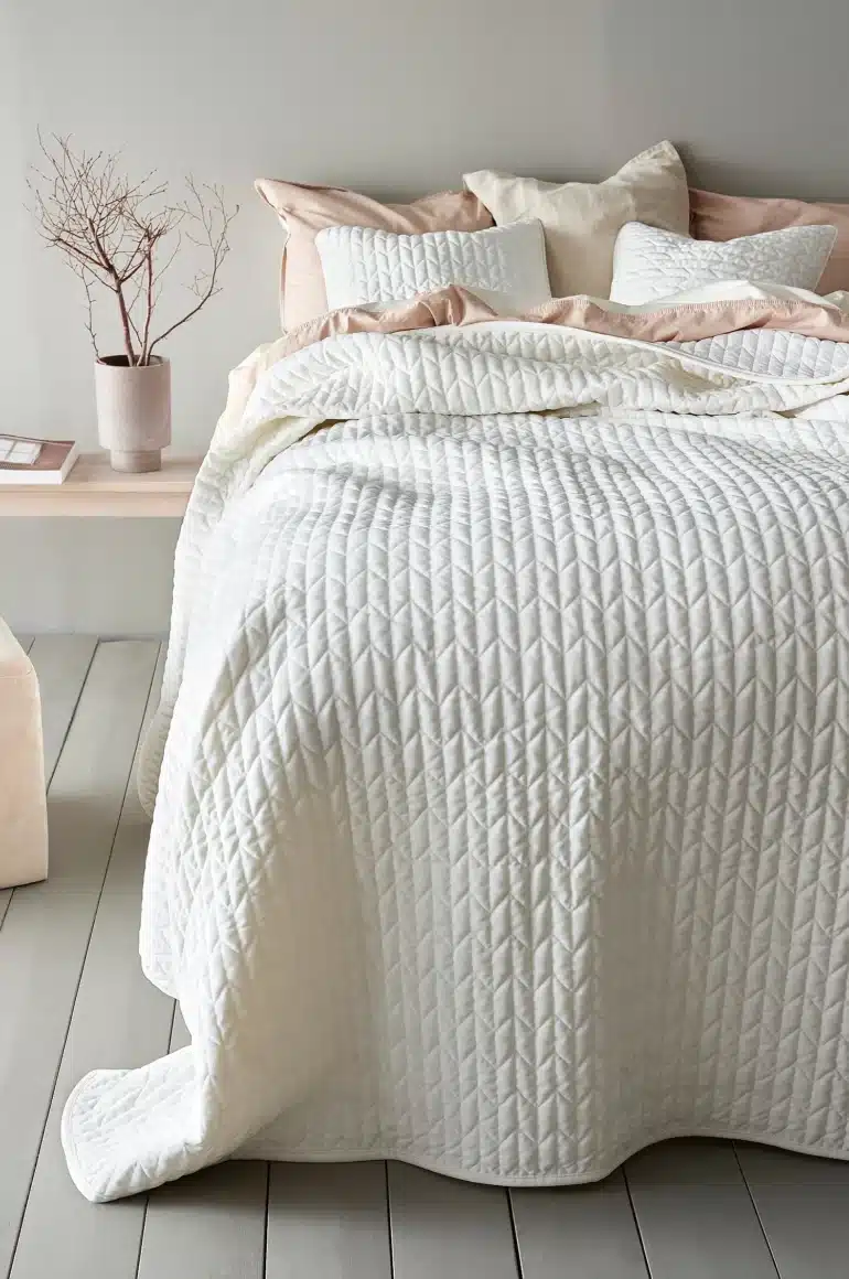 Vitt overkast 90 cm