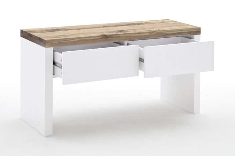 Sittbänk med förvaring vit