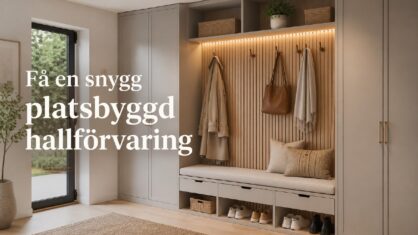 Hur får man en platsbyggd hallförvaring? 10 smarta idéer