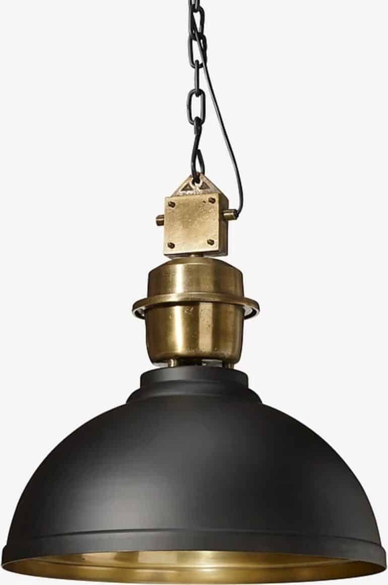 Industri taklampa svart