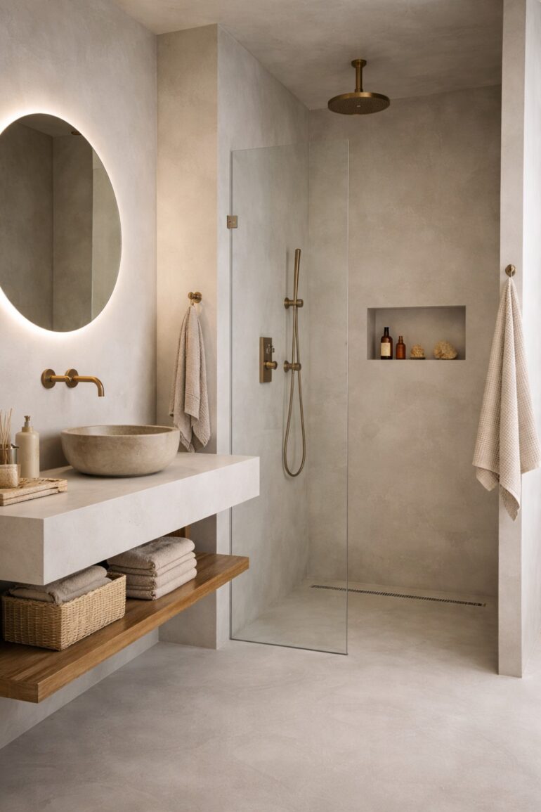 microcement badrum tips