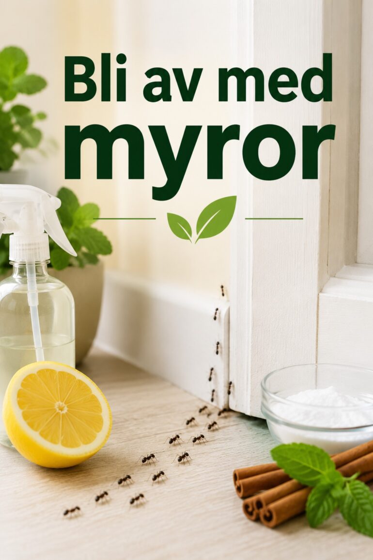 bli av med myror inne bästa tips