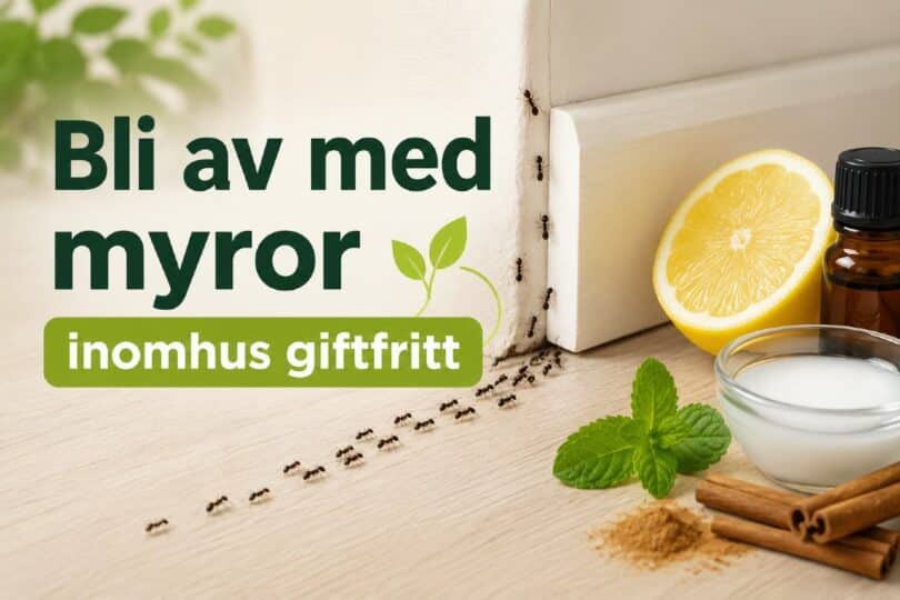 blir man av med myror inomhus