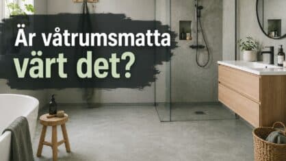 Lägga in våtrumsmatta – är det värt det?
