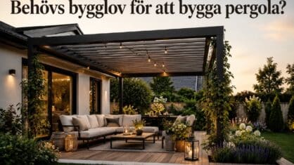 Behöver man bygglov för pergola? Detta gäller 2026