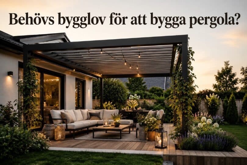Behöver man bygglov för pergola
