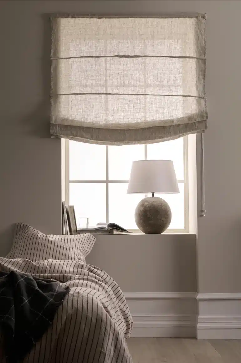 Beige hissgardin