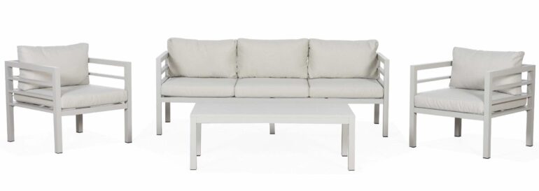 Beige loungegrupp