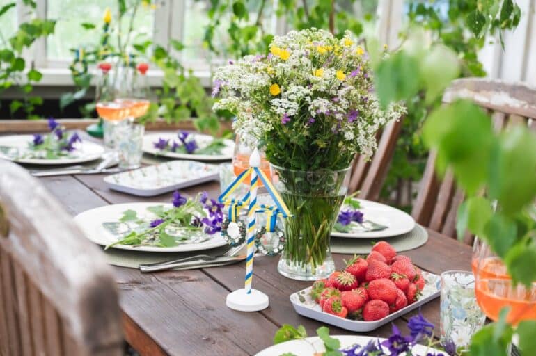 Billig midsommardukning