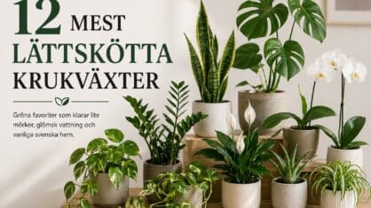 Vilka krukväxter är mest lättskötta? 12 gröna favoriter
