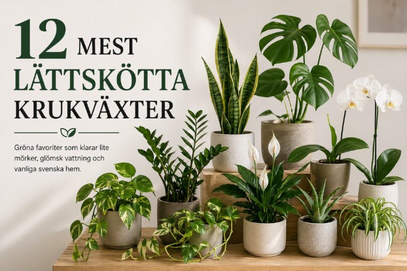 lättskötta krukväxter