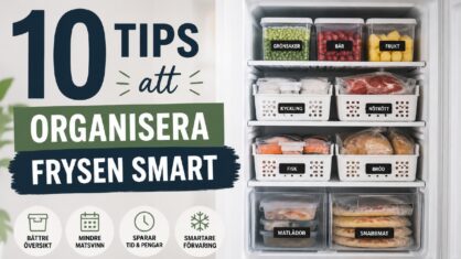 Hur organiserar man en frys? 10 smarta tips