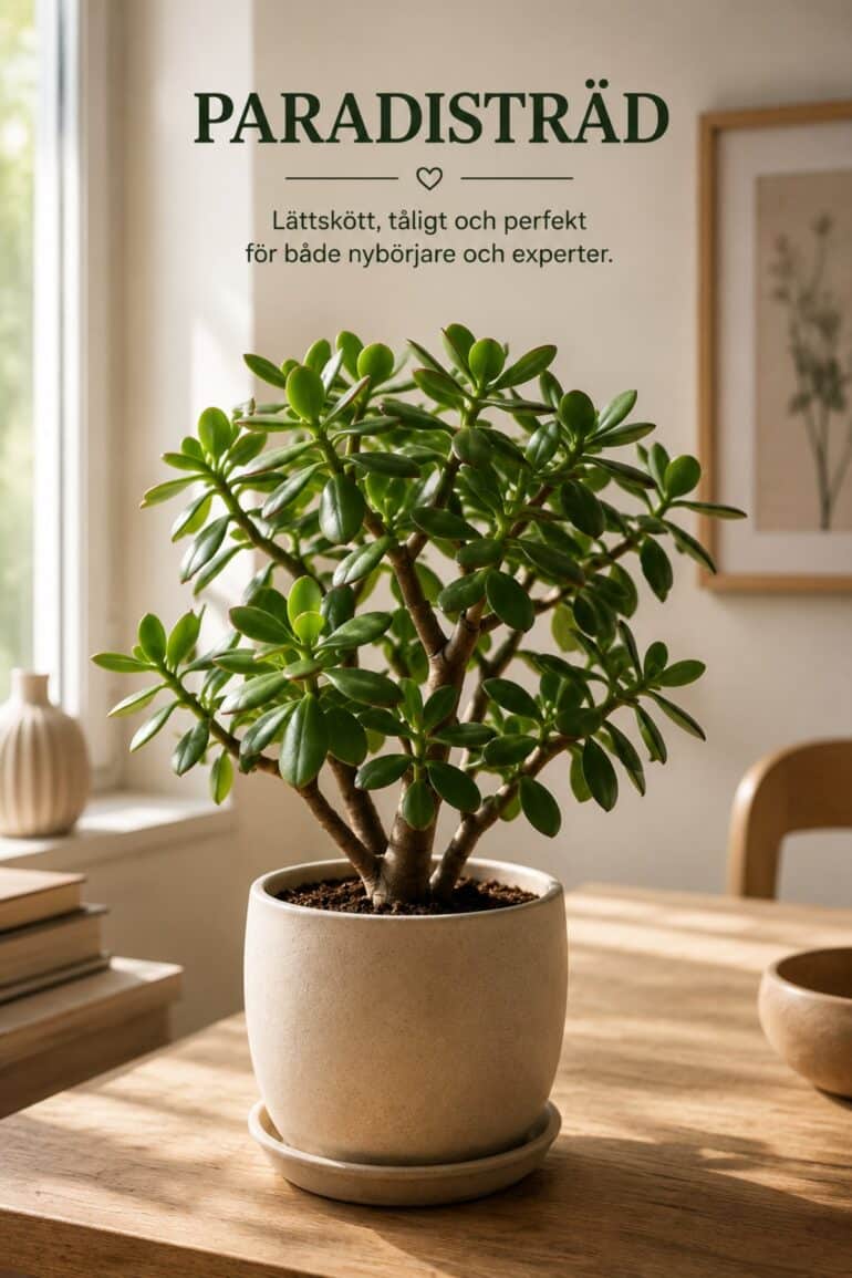 lättskötta växter paradisträd