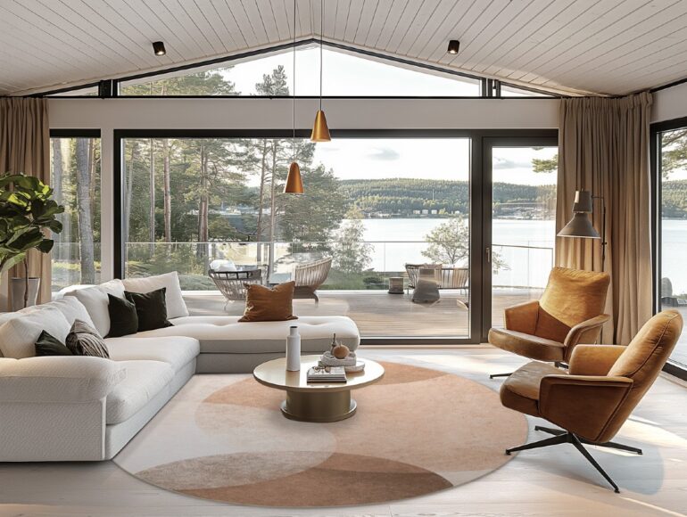 Rund matta Craon (multi)