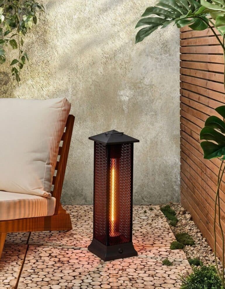 Terrassvärmare Tunupa svart