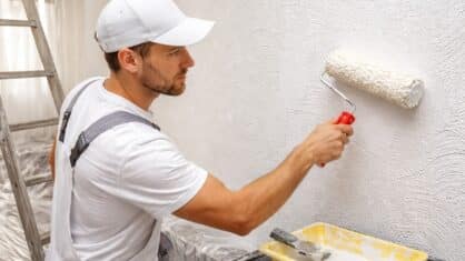 måla på strukturtapet