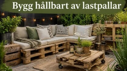 Hur kan man bygga med lastpallar? 7 hållbara sätt