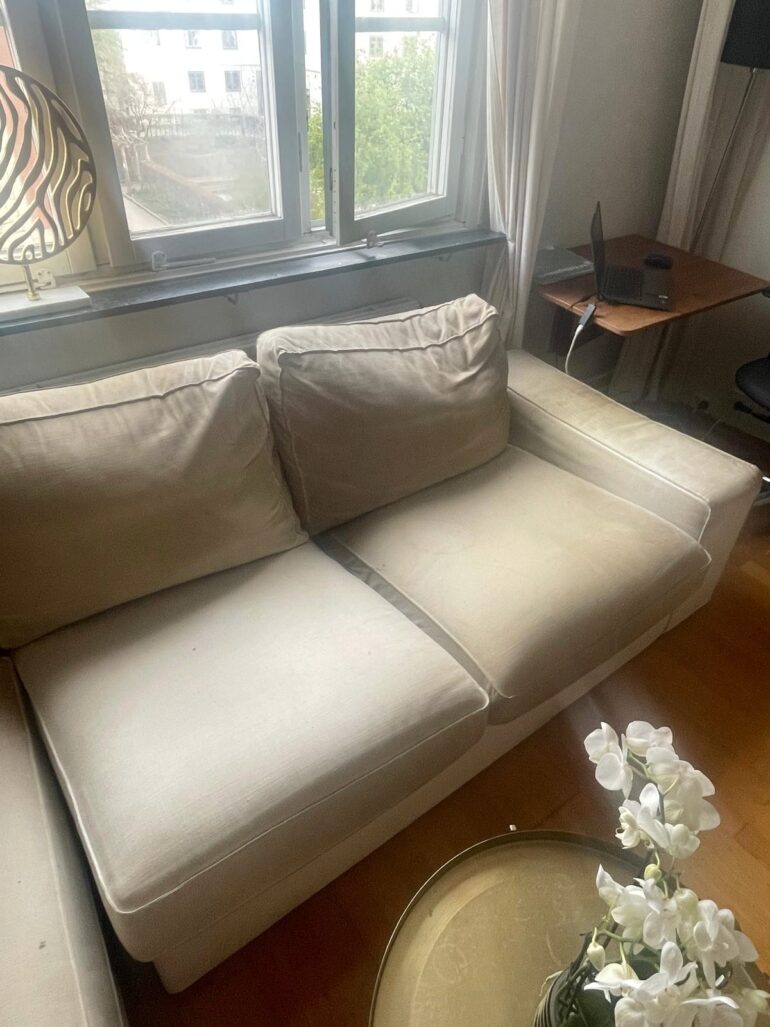 Så tvättar ni ikea kivik soffa