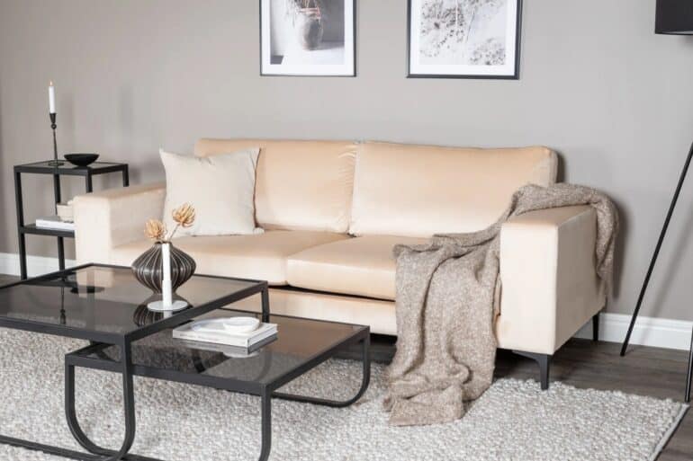 Soffa liten beige