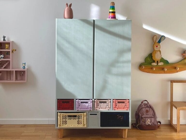 Ivar skåp dold lekhörna