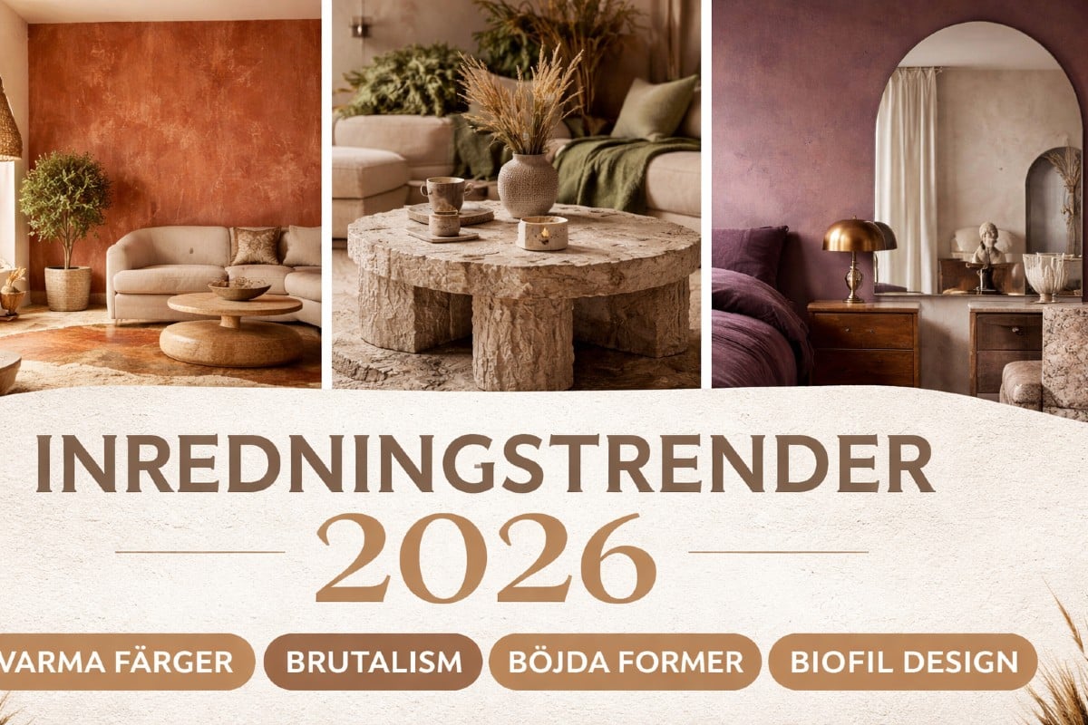 10 största inredningstrender 2026 – Inredningsvis
