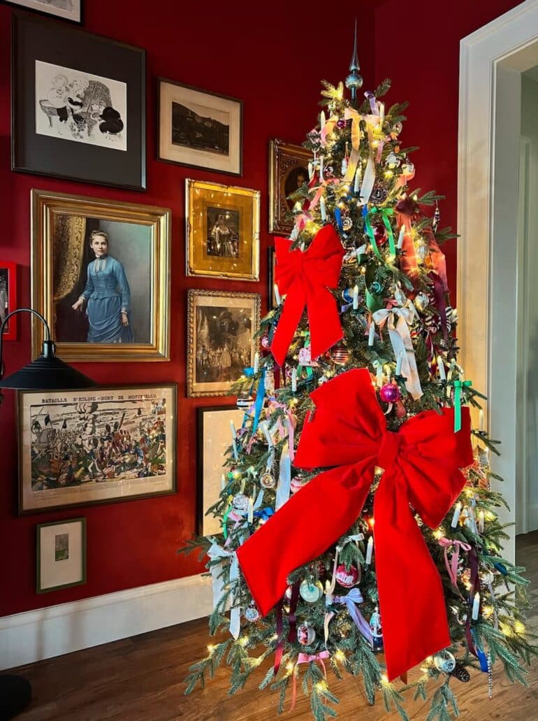 Julrosetter stora gran