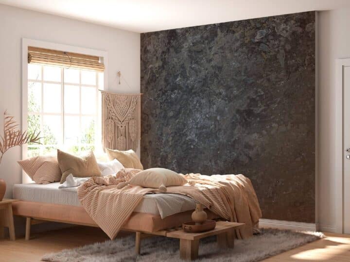 Måla grå strukturtapet