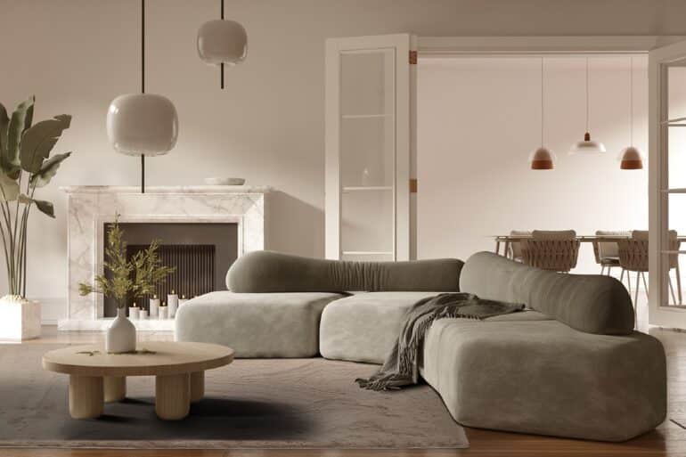Ryamatta taupe färg