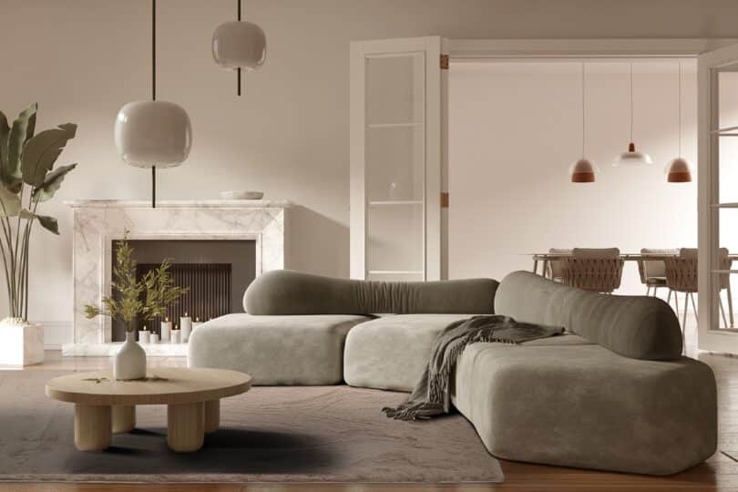 Ryamatta taupe färg