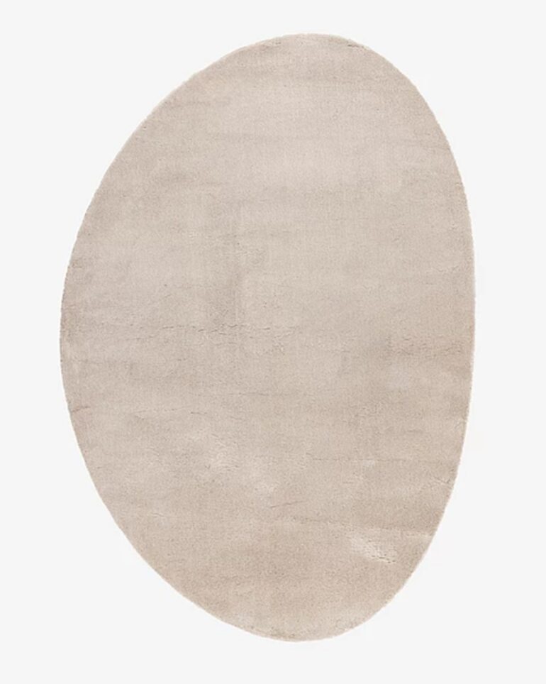 Tvättbar matta soft beige