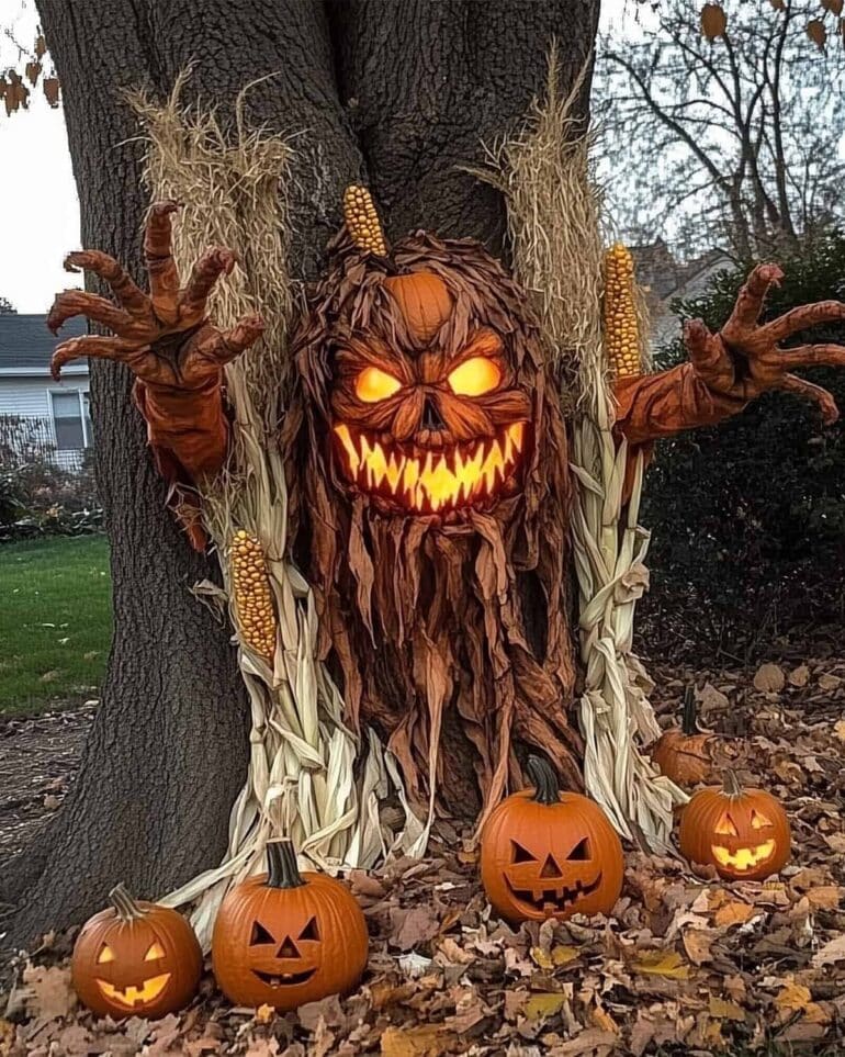 Halloween pyssel ute