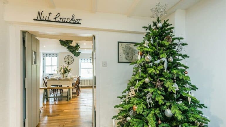 Julpynta julgran vintage