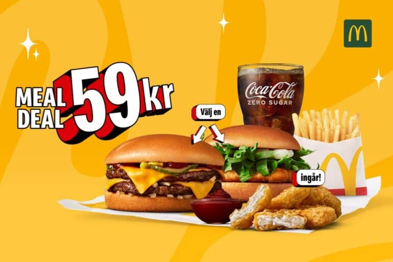Mc donalds meny priser