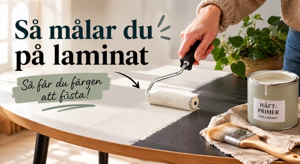 Måla på laminat gör så här