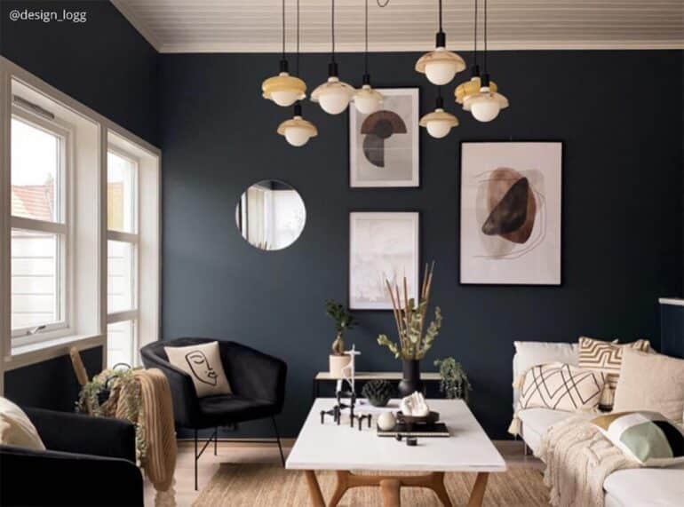 Svarta väggar inspo