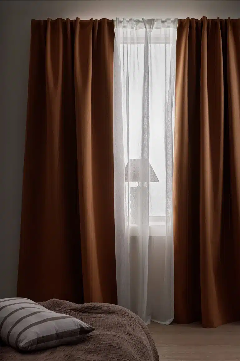 Mörkläggningsgardin rost