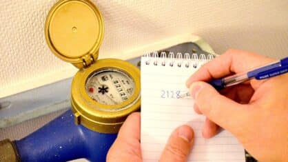 Gömma vattenmätare