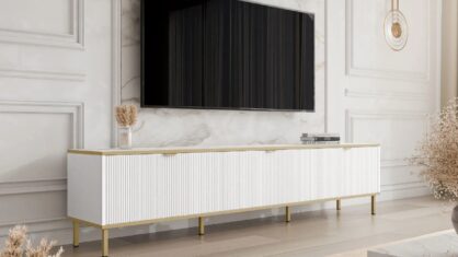 Salmor Tv bänk 202 cm vit