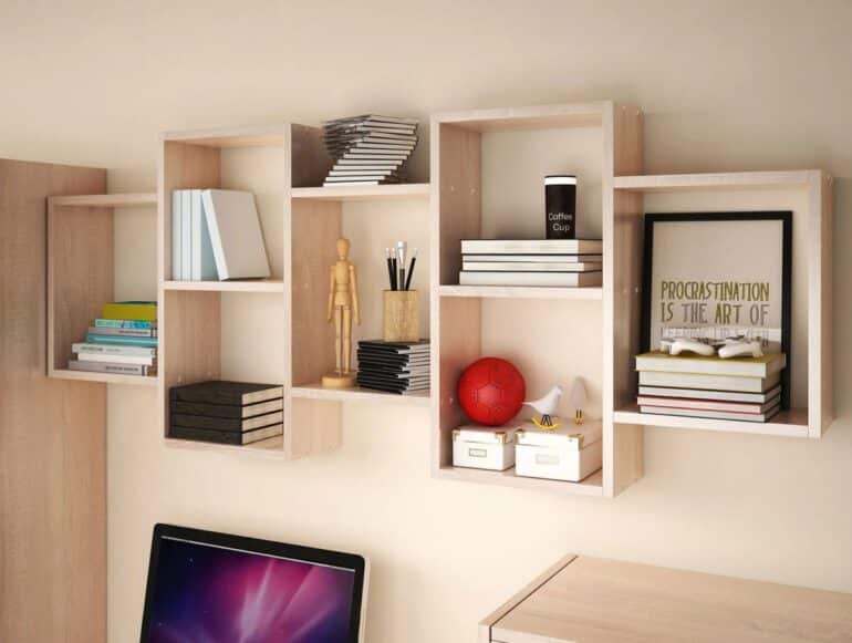 Trio Vägghylla 161x18x65 cm