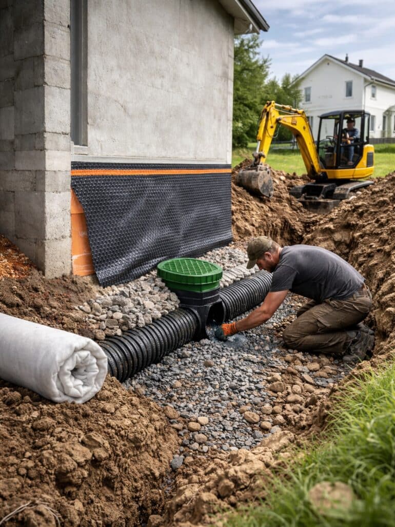 Dränera husgrund tips